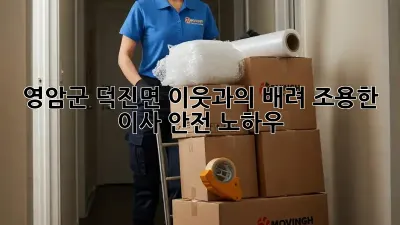 영암군 덕진면 이웃과의 배려, 조용한 이사 안전 노하우