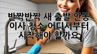 ✨ 반짝반짝 새 출발! 안동 이사 청소, 어디서부터 시작해야 할까요? 🏡